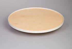  Set of 1 round Maple shelf, 32''